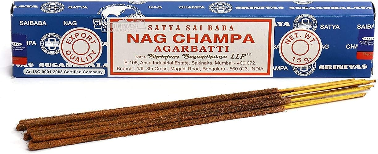 3 Packs Origional Satya Sai Baba Nag Champa Incense Sticks Joss Insence - Insense 15g Box NagChampa Agarbatti (Nag Champa) - Image 1