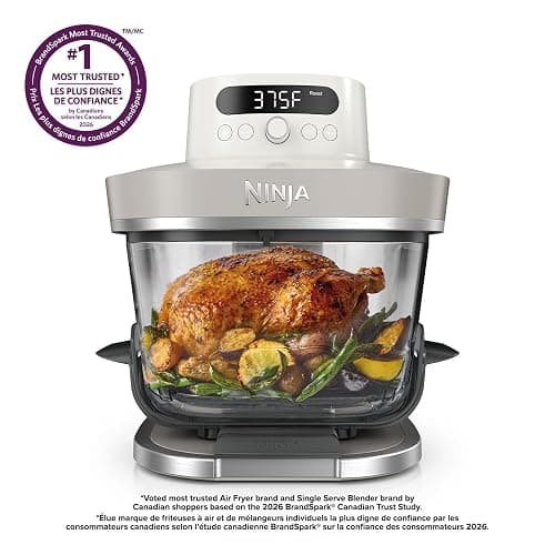 Ninja Crispi Pro 6-in-1 Glass Air Fryer | 6qt & 2.5qt Glass Containers with Storage Lids | Non-Toxic | Meal Prep, Microwave, Freezer & Dishwasher Safe | Air Fry, Bake & More | Bone | AS101CLG thumbnail 3
