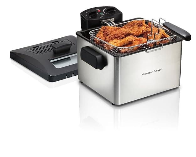 Hamilton Beach® Professional-Style 5 Litre Deep Fryer with Timer, Stainless Steel, 35043C thumbnail 3