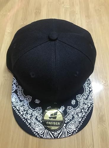 CNUSER Trucker Hat Fashion Mens Women Snapback Hats - Flat Bill Brim Hat Adjustable Baseball Cap | Mens Women, Fashion thumbnail 6