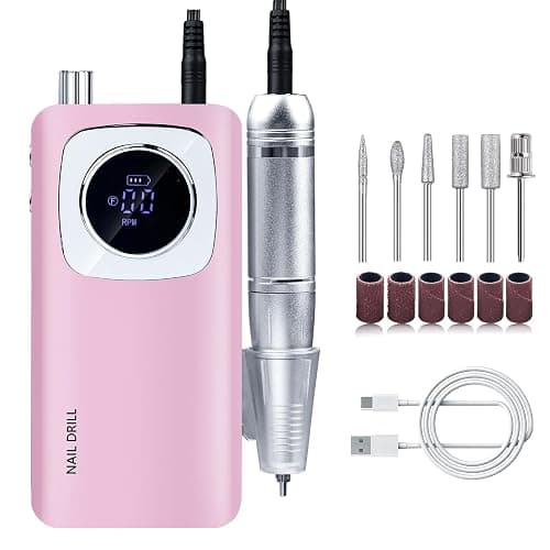 45000RPM Electric Machine Set With LCD Screen File Machine For Acrylic Gels Nails Manicures - Image 1