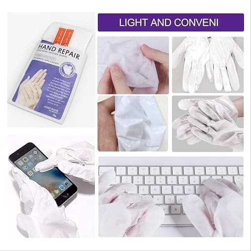 Liefiet Hand Peel Mask Moisturizing Gloves 5Pack, Hydrating Hand Masks Repair Dry Cracked Hands, Skin Moisturizer for Soft and Smooth Touch thumbnail 5