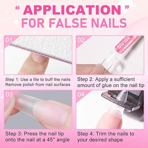 MEKK Nail Glue,Super Strong Nail Glue for Press Ons,Acrylic Nails,Nail Tips | 2g X 12Pcs,4 Weeks Long-Lasting,3-5s Quick Air Dry,Safe Formula,Professional Nail Glue for Home DIY & Salon Use,Nail Supplies thumbnail 8