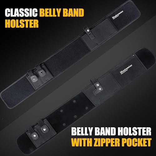 Mostcomtac Belly Band Holster for Men & Women - Breathable Neoprene Gun Holster, Multi - Pocket Tactical Belt for Outdoors, Fits G17-43x, Taurus G3C, G2C and Most 9mm and 380 Handguns thumbnail 8