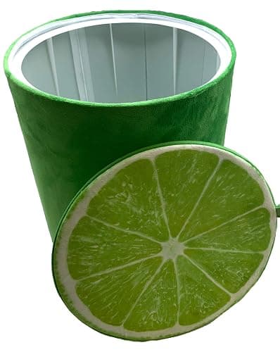 Storl Organizer Storage Stool for Toy and Cloth and Kids Stool (Lime, 12Wx13H) - Lime - 12Wx13H thumbnail 3