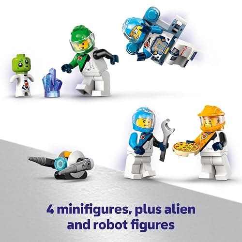 LEGO City Modular Galactic Spaceship Toy - Buildable Space Toy for Kids, Boys and Girls, Ages 7+ - Includes 4 Astronaut Minifigures & Alien Figure - Gift Idea for Birthdays and Holidays - 60446 thumbnail 6