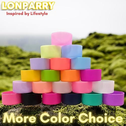 LONPARRY 2-Pack Silicone Boot for Stanley 40 30 oz Quencher Adventure Tumbler, IceFlow 30 20 oz, Stanley Cup Protector thumbnail 5