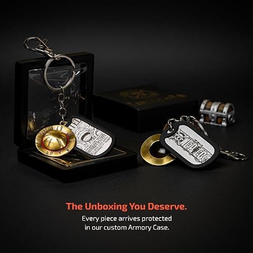 Weeb Keychains One Piece Gifts with Straw Hat & Metal Dog Tag, Premium One Piece Keychain, Merch with Gift Box thumbnail 2