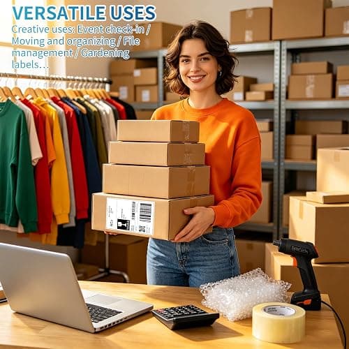 9527 Product Fanfold 4 x 6 Direct Thermal Labels White Perforated Shipping Labels, 500pcs per Stack,1 Stack thumbnail 8