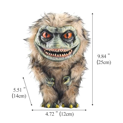 Alien Monster Prop Doll, Creepy Plush Doll Movie Stuffed Toy, Green Funny Ugly Space Crite Horror Gifts for Adult Collector on Halloween Birthday thumbnail 3