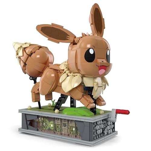 ​MEGA Pokémon Action Figure Building Set, Motion Eevee with 1366 Pieces, Turn Crank for Running Movement, Build & Display Toy for Collectors thumbnail 4