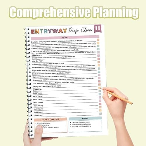 Cleaning Planner, Household Cleaning Schedule and Checklist Organizer, Daily, Weekly and Monthly Yearly Cleaning Checklist thumbnail 5