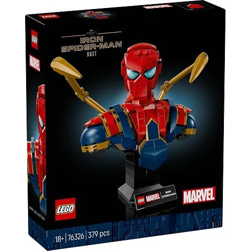 LEGO Marvel Iron Spider-Man Bust - Display Model Building Set for Adults incl. 2 Movable Arms, a Rotating Head & a Super Hero Minifigure - Collectible Avengers Gift for Fans - 76326 thumbnail 4
