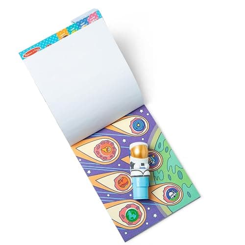 Melissa & Doug Sticker Wow!™ 24-Page Activity Pad and Sticker Stamper, 300 Stickers, Arts and Crafts Fidget Toy Collectible Character – Astronaut - for Kids Ages 3+ - FSC Certified thumbnail 4