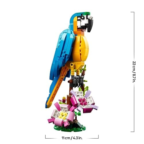 LEGO Creator 3 in 1 Exotic Parrot to Frog to Fish Animal Figures Building Toy, Creative Toys for Kids Aged 7 and up 31136 thumbnail 3