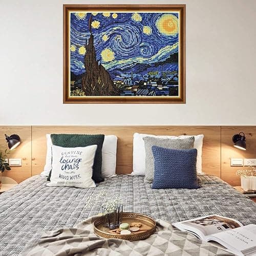 OWAY Full Drill 5D Diamond Painting 20X16 inch, Paint by Number Kits Starry Night Diamond Painting Kits for Home Wall Decor thumbnail 3