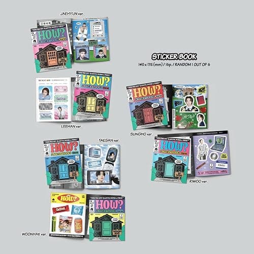 BOYNEXTDOOR - 2nd EP [HOW?] (Sticker Ver.) Sticker Book + CD-R + Polaroid + Photocard + Door Hanger + 3 Extra Photocards thumbnail 3