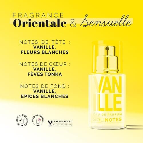 SOLINOTES Vanilla Perfume for Women - Eau De Parfum | Delicate Floral and Soothing Scent - Made in France - Vegan - 0.5 fl.oz thumbnail 7