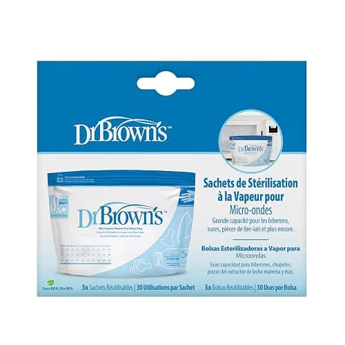 Dr. Brown’s Microwave Steam Steriliser Bags for Baby Bottles, Travel Steriliser, Reusable Steriliser Bags, Hospital-Grade Sterilising Bags, 5-ct thumbnail 10