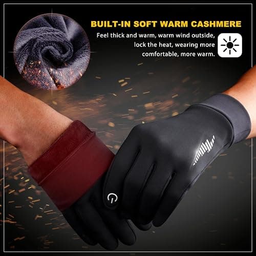 SIMARI Winter Gloves Women Men Ski Snow Gloves Liner Thermal Warm Touch Screen, Suit for Running, Cycling, Biking, Hiking, Driving, Walking, Typing, Freezer Work, Sports, Soccer, Shooting, Gaming 102 thumbnail 5