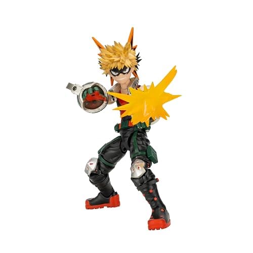Total Anime Katsuki Bakugo - 6.5-Inch Figure with Swappable Faceplates, Alternate Hands, and Blast Effects thumbnail 6