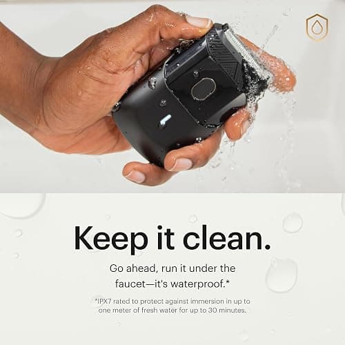 MANSCAPED® The Handyman™ Compact Face Shaver – Portable Men’s Travel Facial Hair Groomer, USB-C Rechargeable Razor, Electric Foil Face Shaver, Waterproof, Cordless, Dual-Action SkinSafe® Foil Blades thumbnail 3