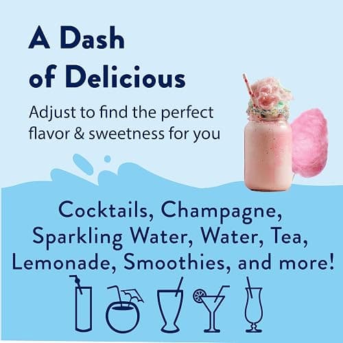 Jordan's Skinny Mixes Sugar Free Syrup, Cotton Candy Flavor, Fruit Flavored Water Enhancer, Drink Mix for Ice Tea, Lemonade & More, Zero Calorie Flavoring, Keto Friendly, 25.4 Fl Oz, 1 Pack thumbnail 6