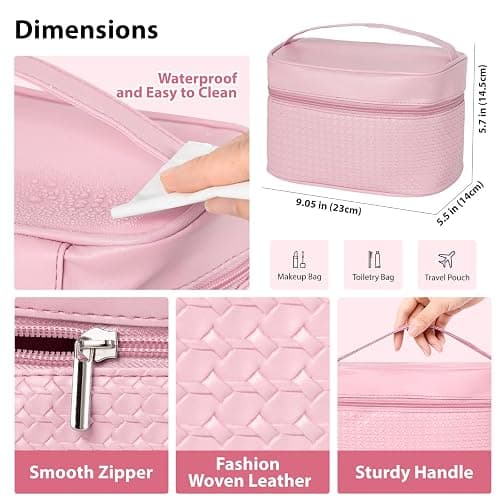 Rose Facial Skin Care Set, 33 Pcs Bath & Body Spa Basket for Women, Beauty Care Kit, Sheet Mask, Makeup Bag, Face Serum, Bath Bomb, Perfume, Christmas, Mother Day, Valentine's, Birthday, Baby Shower thumbnail 6