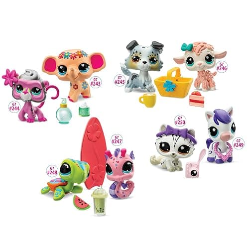 Littlest Pet Shop - Pet Pairs Bundle 4 Pack - Series 4 - Gen 7 Authentic LPS Bobble Head Toy Figure, Collectible Toy Animal, Ages 4+ thumbnail 3