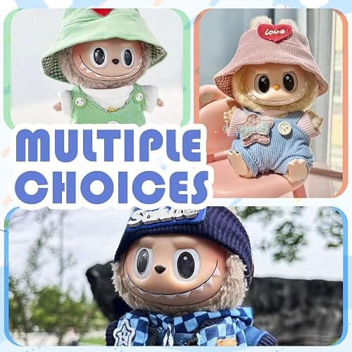 Xiujuers Vestiti per bambole di peluche da 17 cm per Labu - H thumbnail 6