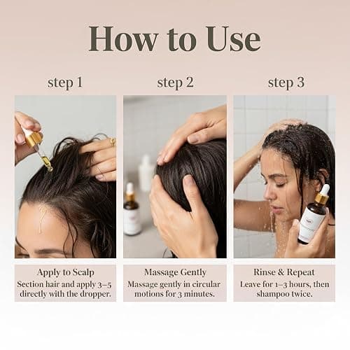 Golab Beauty Hair Oil Rosemary Scalp Treatment, Organic, Vegan, Growth And Repair For Split Ends & Dry Scalp Treatment, Strengthening, Soothing, Moisturizing & Encouraging Longer Hair 1.7 Fl Oz thumbnail 2