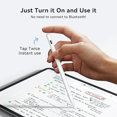HJCE Pencil for ipad A16(11th),Fast Charging,Stylus Pen for iPad 2018-2025,with Palm Rejection, Tilt Sensitivity,Compatible with iPad(11(A16)10/9/8/7/6), Air(3/4/5/M2/M3), Mini(5/6/7), Pro12.9/11/13'' thumbnail 4