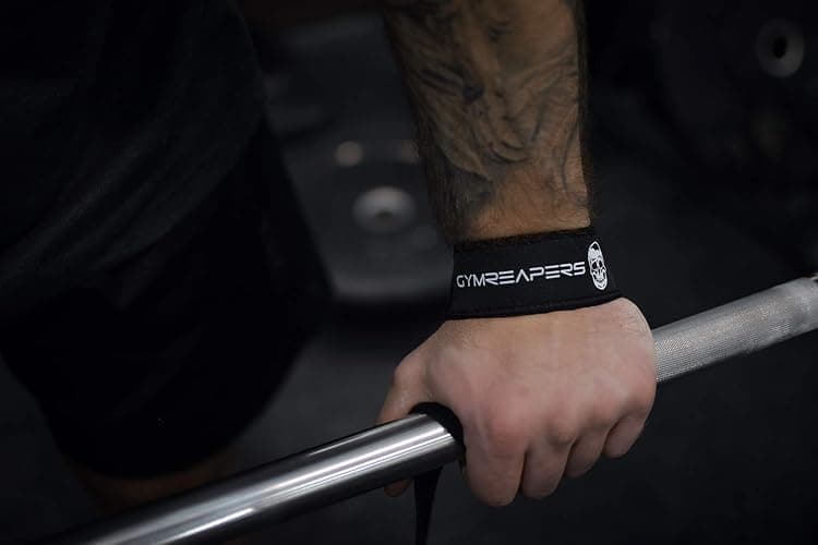 Gymreapers Lifting Wrist Straps for Weightlifting, Bodybuilding, Powerlifting, Strength Training, & Deadlifts - Padded Neoprene with 18 inch Cotton thumbnail 5