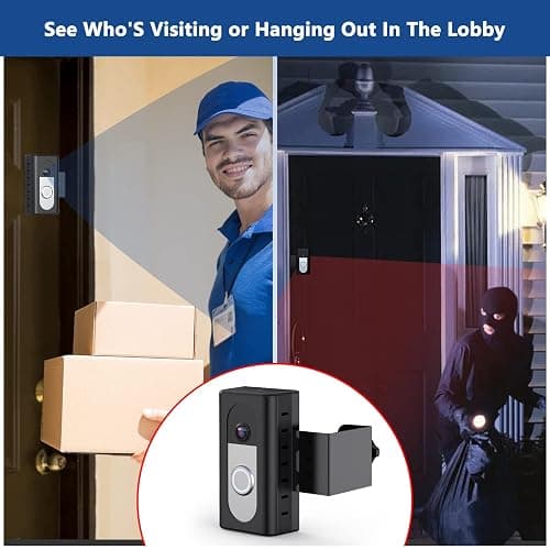 KIMILAR Anti-Theft Video Doorbell Mount Compatible with Ring/Blink Wireless Video Doorbell, Adjustable Mounting Bracket Accessories for Houses, Apartments, Businesses, Not for Blink 2nd Gen thumbnail 7