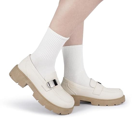 BomKinta Women Casual Calf Socks - Cute Cotton Crew Socks - Soft Above Ankle Sock 6 Pairs Size 5-10 thumbnail 6