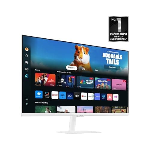 SAMSUNG 32-Inch M5 (M50D) Series FHD Smart Monitor with Streaming TV, Speakers, HDR10, Gaming Hub, Multiple Ports, Workout Tracker, Vision Accessibility Tools, LS32DM501ENXZA, 2024 thumbnail 2