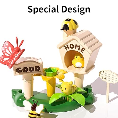 TEMI 224 PCS Flower Garden Building Toys for Girls Toys, Educational STEM Toy and Preschool Garden Play Set for Toddlers 3 4 5 6 7 8 Year Old Kids Boys Girls, Flower Stacking Toys for Kids Age 3-8 thumbnail 4