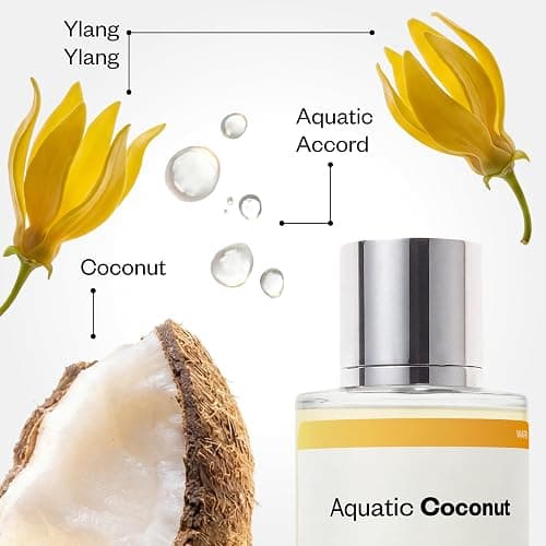 Dossier - Aquatic Coconut - Eau de Parfum - Inspired by Beach Walk - Long-lasting Fragrance - Vegan - Paraben Free - Unisex - 50ml / 1.7oz thumbnail 3