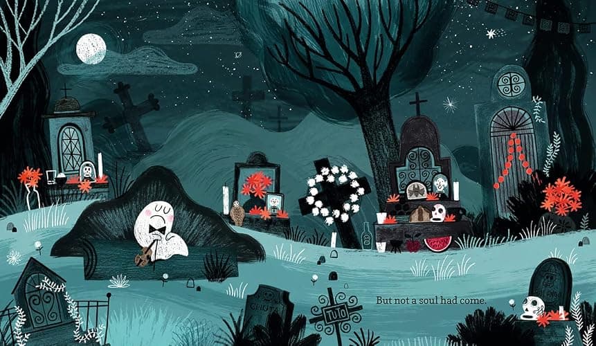 Gustavo, the Shy Ghost: (A Halloween Picture Book Celebrating Friendship, Courage, and Cultural Traditions - For Toddlers, Preschoolers, and 1-2 Graders) (The World of Gustavo) thumbnail 3
