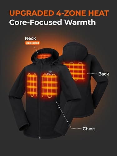 ORORO Heated Jacket - Black thumbnail 3