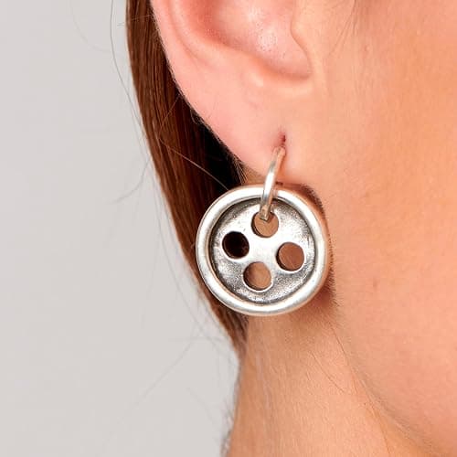 UNOde50 - Earrings Needle and button thumbnail 2