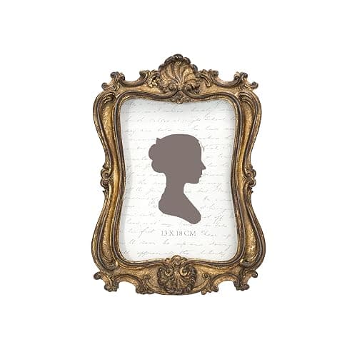 AELS 5x7 Inch Vintage Picture Frame, Distressed Elegant Antique Photo Frames with Glass Front, Photo Display, Tabletop Wall Hanging, Gift Ideas, Shabby Chic Decor - Image 1