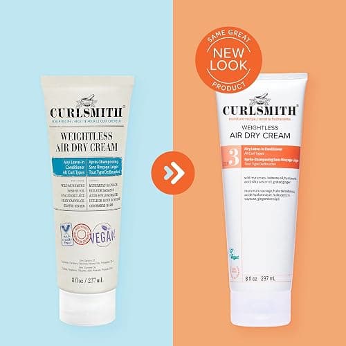 CURLSMITH Weightless Air Cream - Air Dry Curl Cream, Hydrating and Detangling, Best Leave-In for Dry Curly Hair, For All Curl Types, Vegan & Cruelty Free thumbnail 5