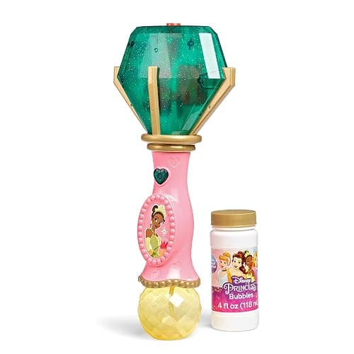 Little Kids Disney Princess and The Frog Tiana Light and Sound Musical Bubble Wand, Includes Bubble Solution, Multi (20522) thumbnail 2