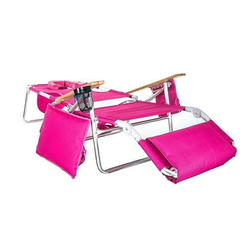 Ostrich Reclining Lounge Chair, Deluxe 3 in 1 Folding Outdoor Beach Lounger, Pink - Compact and Portable Recliner for Pool Tanning, Lawn, Patio, and Yard thumbnail 8