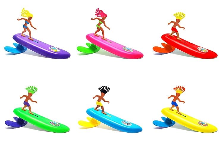 Surfer Dudes Classics Wave Powered Mini-Surfer and Surfboard Toy - Bali Bobbi thumbnail 4