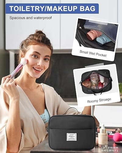 Gym Bag Womens,Travel Duffel Carry on Bag Sport Tote Bag Weekend Overnight Bag thumbnail 3