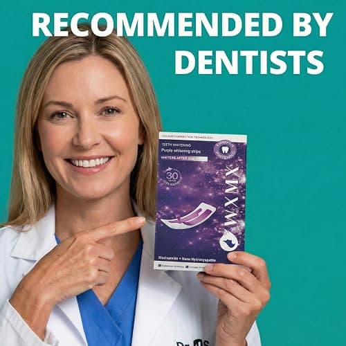 Purple Whitening Strips, 28 Strips Color Correcting Purple Teeth Whitening Strips for Sensitive Teeth, Removes Yellow Stains, Enamel Safe | 30 Min Instant | 90-Day Long-Lasting Results thumbnail 7