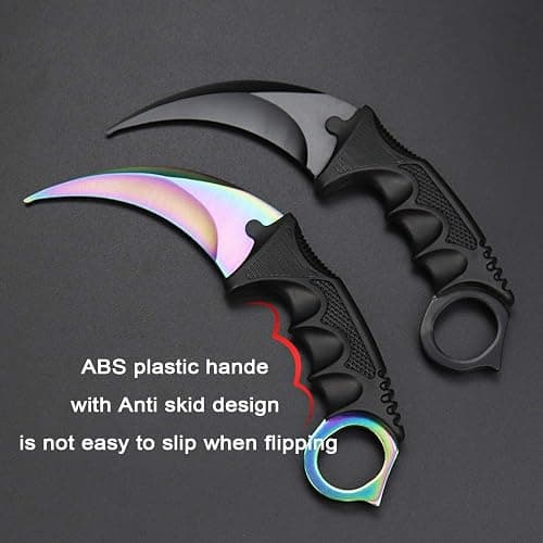 MSGumiho Karambit Knife Trainer - Stainless Steel Practice Training Knife with Sheath for Beginner - 100% Safe Practice Knives Trainer Tool thumbnail 4