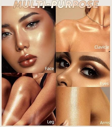 URQT Highly Pigmented Liquid Contour - Built-in Sponge Tip Sculpted Complexion Wand With Long Lasting Natural Buildable Highlighters and Bronzer (Contour+Blush+Highlighter) thumbnail 8
